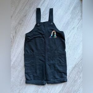 Target Black Overalls with Rainbow Detail